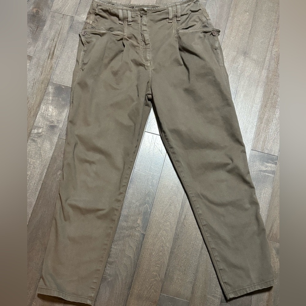 Stella McCartney Italian-Made Pleated High-Waist Pants | Size 30 | Early 2010s